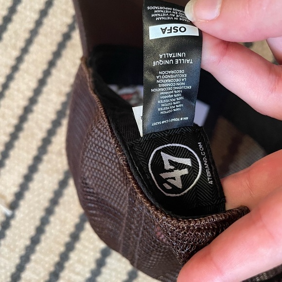 Men's Cleveland Browns '47 Cream Breakout MVP Trucker Adjustable Hat - Picture 5 of 5